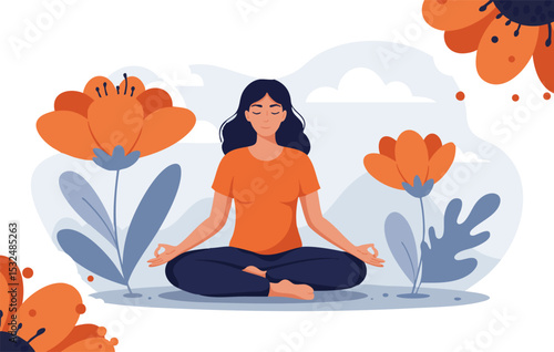 Find Your Inner Peace A Guided Meditation Journey Through Blooming Flowers and Tranquil Moments