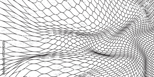 Curved net pattern. Seamless design for sportswear or equipment like soccer goals, volleyball nets, basketball hoops, hockey nets, and athletic gear. eps 10