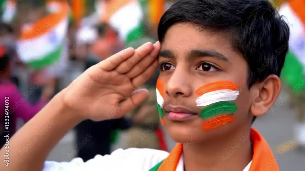 salute indian flag india Independence Day celebration video 