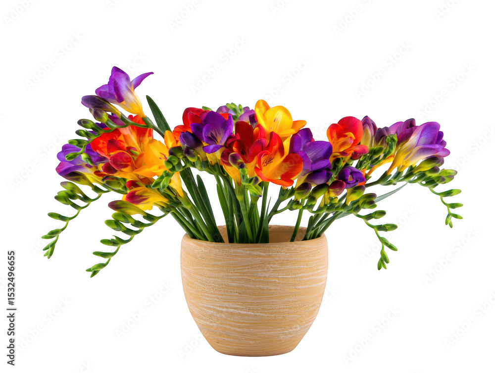 Fototapeta premium Colorful Freesia Bouquet