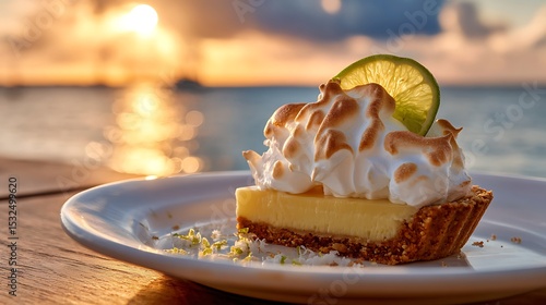Key Lime Pie Dessert at Sunset Beach