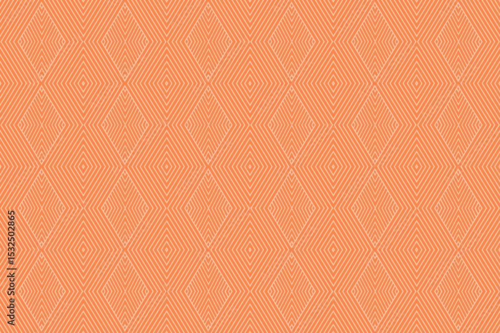 Fototapeta premium Orange geometric seamless pattern. Abstract geometrical textures. Bright background with modern for wallpaper, textile, label, banner, cover, babies, kid, wrapping paper, packaging, print, fabric,etc.