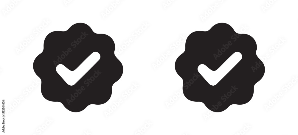 Check mark cross on white background. Check mark cross on white background.
