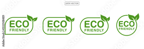 Set of eco friendly icons. Ecologic food stamps. Organic natural food labels. illustration