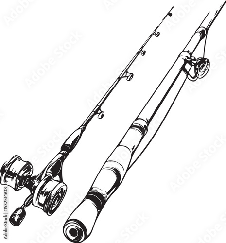 fishing rod and reel