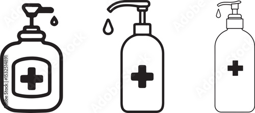 Essential health and safety icons for preventing corona.


