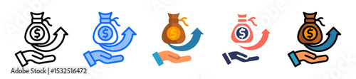 Profit Up multiple icon