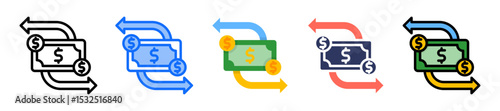 Money Flow multiple icon