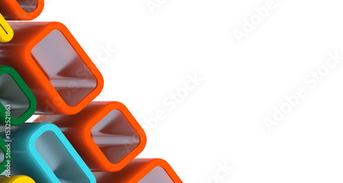 Mosaic triangular low poly ...