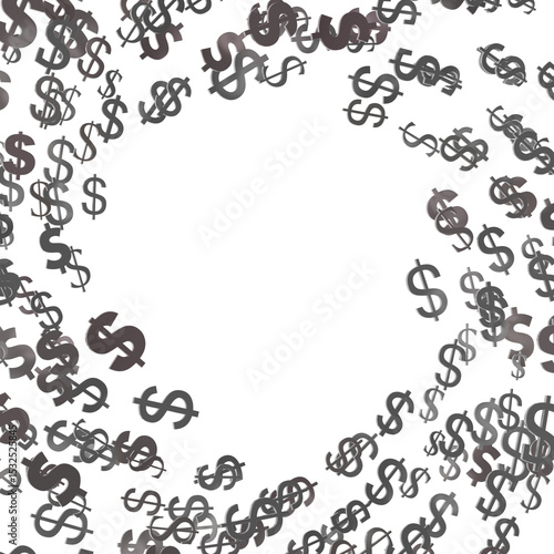 dollar symbol, 3d render il...