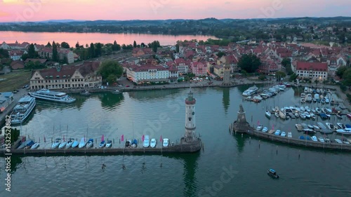 Lindau town on Lake Constance, Germany