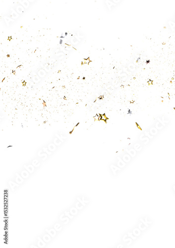 stars gold rainfall in 3d