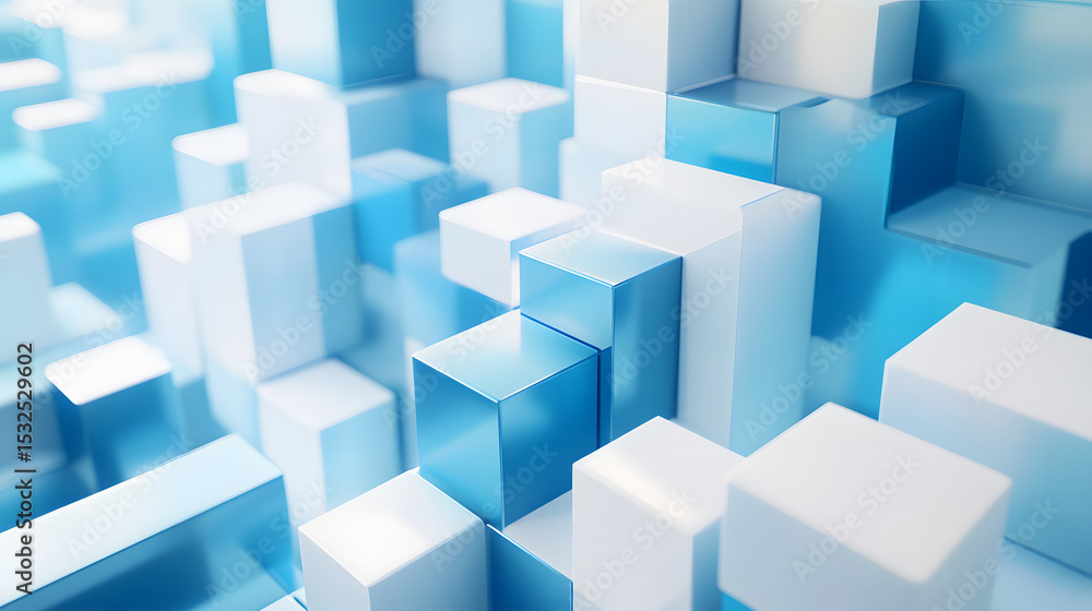 3d rendering of blue and white abstract geometric background. Scene for advertising, technology, showcase, banner, game, sport, cosmetic, business, metaverse. Sci-Fi Illustration. Product display 3d rendering of blue and white abstract geometric background. Scene for advertising, technology, showcase, banner, game, sport, cosmetic, business, metaverse. Sci-Fi Illustration. Product display