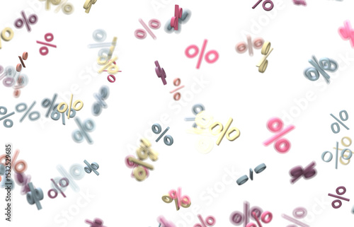 percent rain shopping digital in 3d.