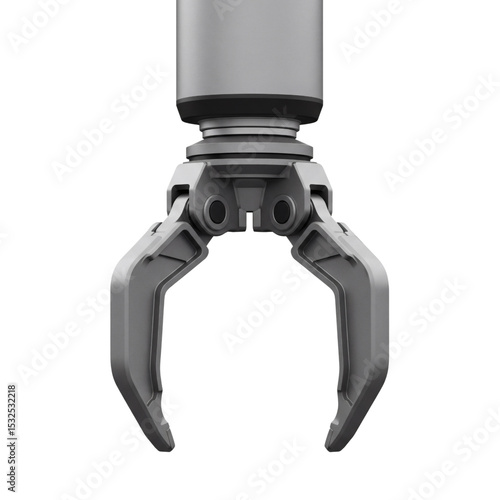 Tableau sur toile Robotic gripper claw attachment on metallic base