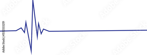 Glowing red neon heartbeat pulse rate line. Health and Medical concept. EKG Pulse Wave, cardiogram and rhythm