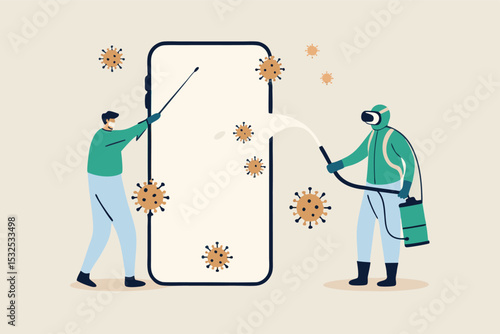 Smartphone disinfection cleaning virus protection