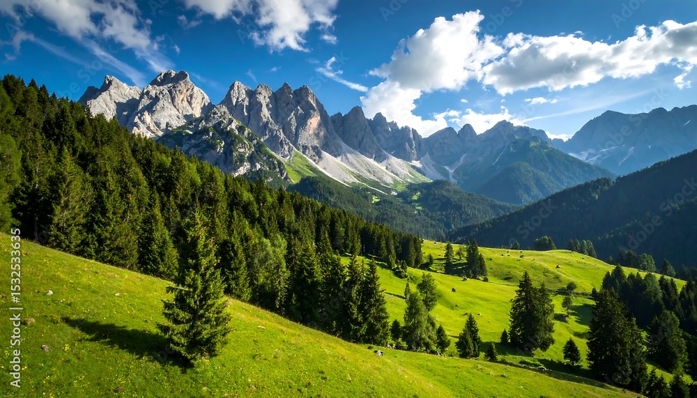 Fototapeta premium Picturesque Alpine Valley