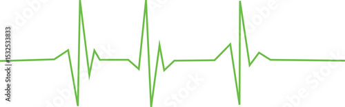  heartbeat pulse rate line. Health and Medical concept. EKG Pulse Wave, cardiogram and rhythm
