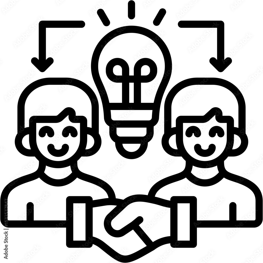 Fototapeta premium Innovation Partner Icon