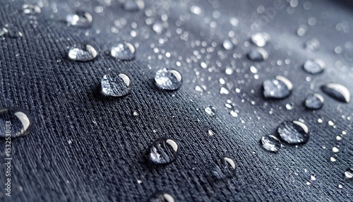 撥水素材に浮かぶ水滴の質感5