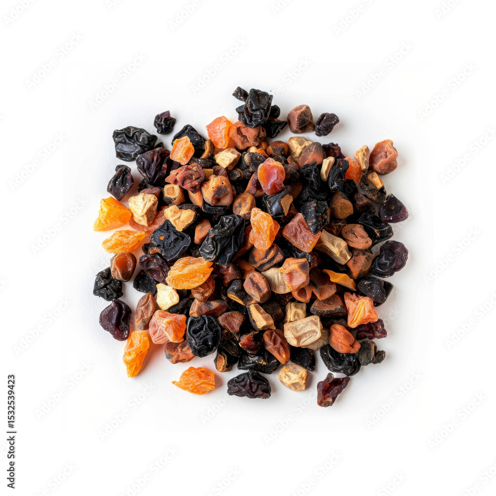 Obraz premium Dried Fruit Mix Apricots, Prunes, and Raisins - A Healthy Snack