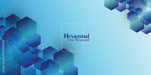 Gradient hexagonal background