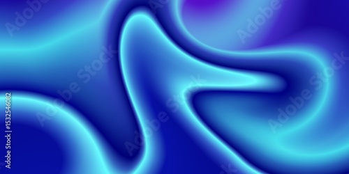Blue Energy Flow Abstract Background. Abstract blue gradient background with glowing light effects and fluid shapes, evoking a sense of motion and digital energy