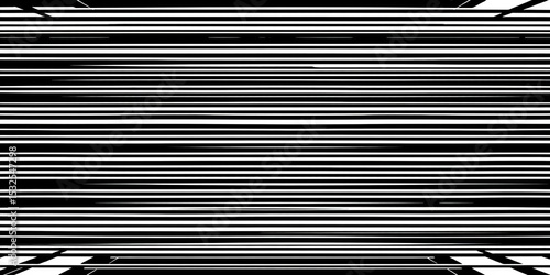 Black and white horizontal lines fill a rectangular background, reminiscent of classic comic book style,  minimalist,  retro