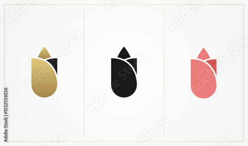 tulip logo, icon and symbol vector illustration