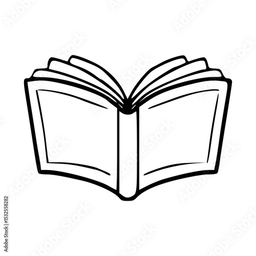 open book outline icon