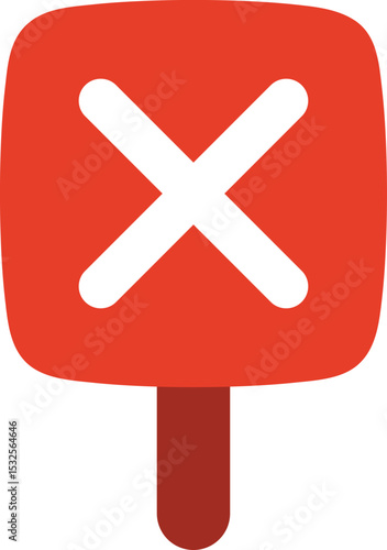 O and X paddles with handles, commonly used in quiz games. Great for classroom activities, online events, voting, or showing approval and denial visually.