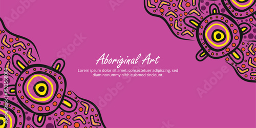 Editable Aboriginal art print perfect for personalized messages