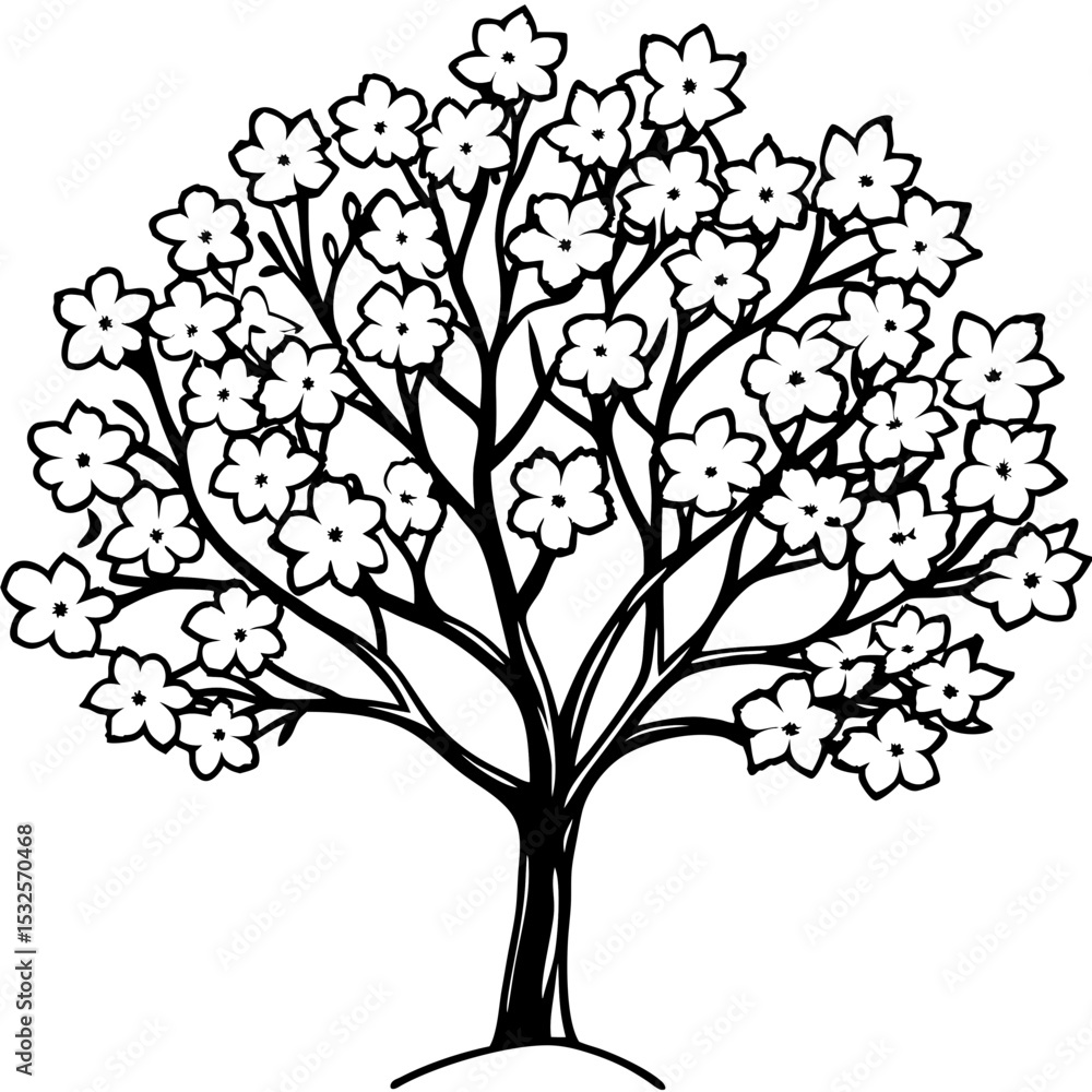 Obraz premium Pastel Blossom Tree Design