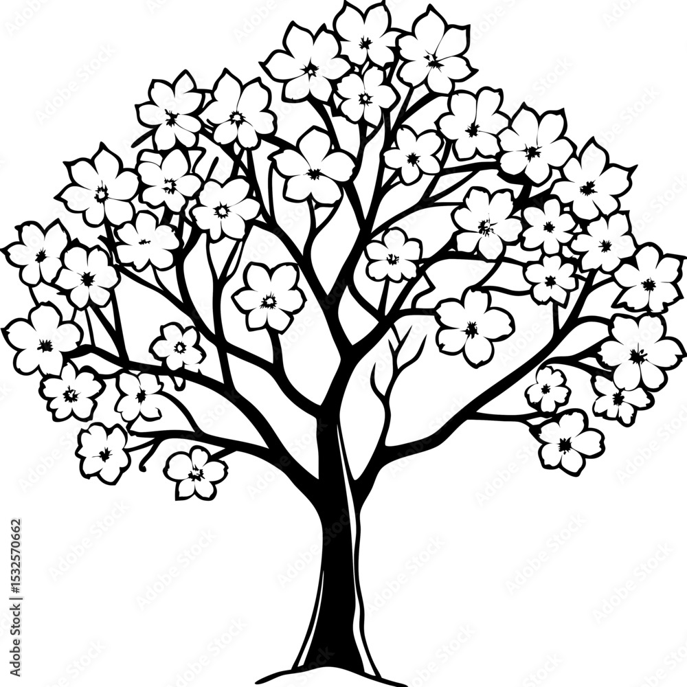 Obraz premium Pastel Blossom Tree Design