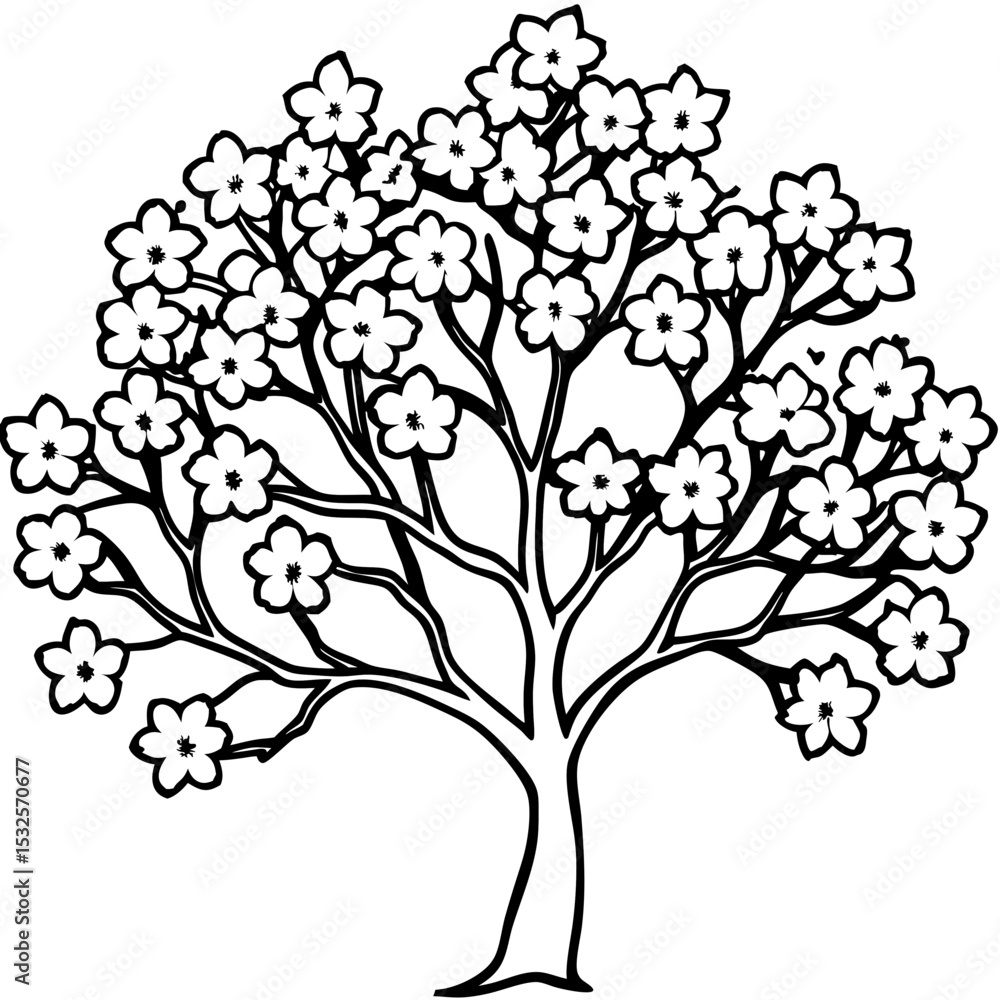 Obraz premium Pastel Blossom Tree Design