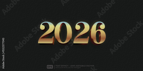 2026 Editable Text Effect _ 3D Cartoon Premium Font Template