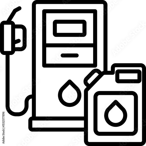 Fuel Rationing line icon