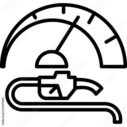 Fuel Consumption line icon