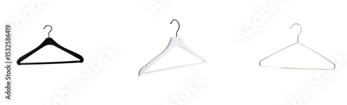 Essential Clothing Hangers: Black, White, and Wire Options for Wardrobe Organization


