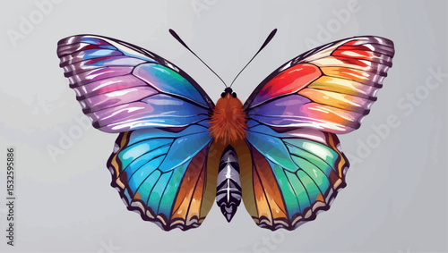 Transformation Success - Butterfly Emerging from Chrysalis Personal Evolution and Change Concept
