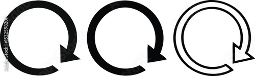 Reload icon set vector
