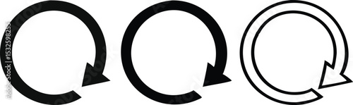 Reload icon set vector
