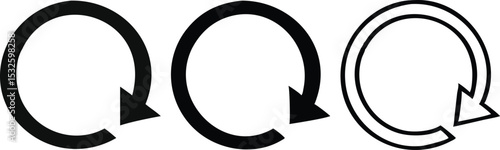 Reload icon set vector
