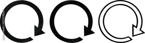Reload icon set vector
