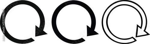 Reload icon set vector
