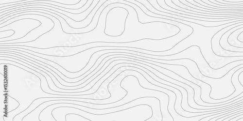 White wave paper curved reliefs abstract background, Vector geographic contour map. Topographic map patterns, topography line map. Vintage outdoors style 