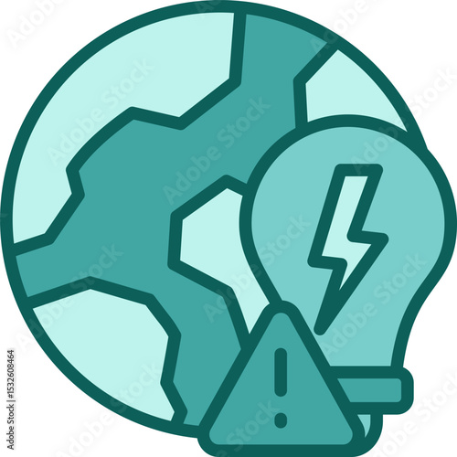 Energy Supply Shortage solid icon