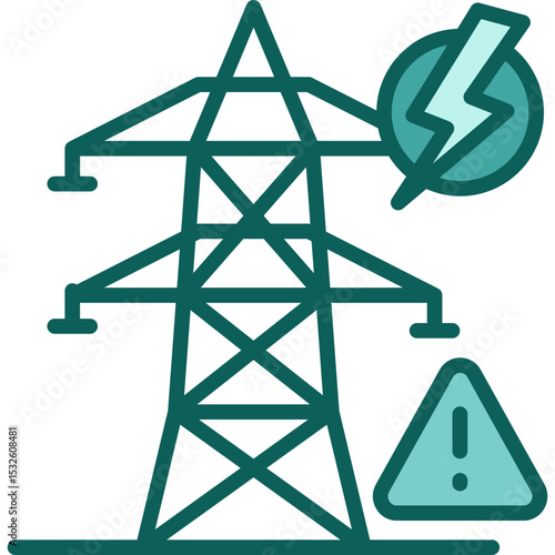 Power Grid Failure solid icon