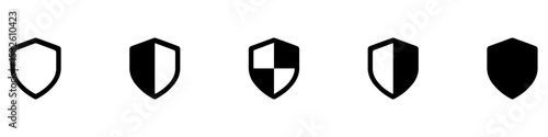 Shield icons set. Protect shield vector. Protect signs Different shields icon collection. Vector Illustration.